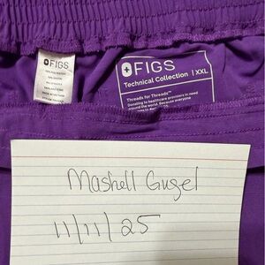 Figs Technical Collection Scrub Pants in Rich Purple XXL